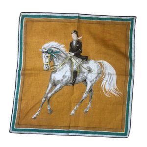 Vintage printed mens handkerchief pocket square